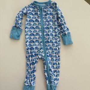 Little Sleepies - Blue Rainbows Zippy
